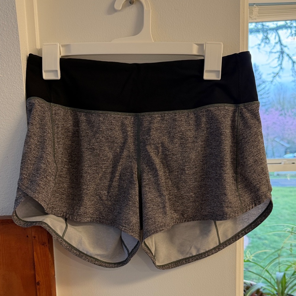 Lululemon Black and Gray Shorts